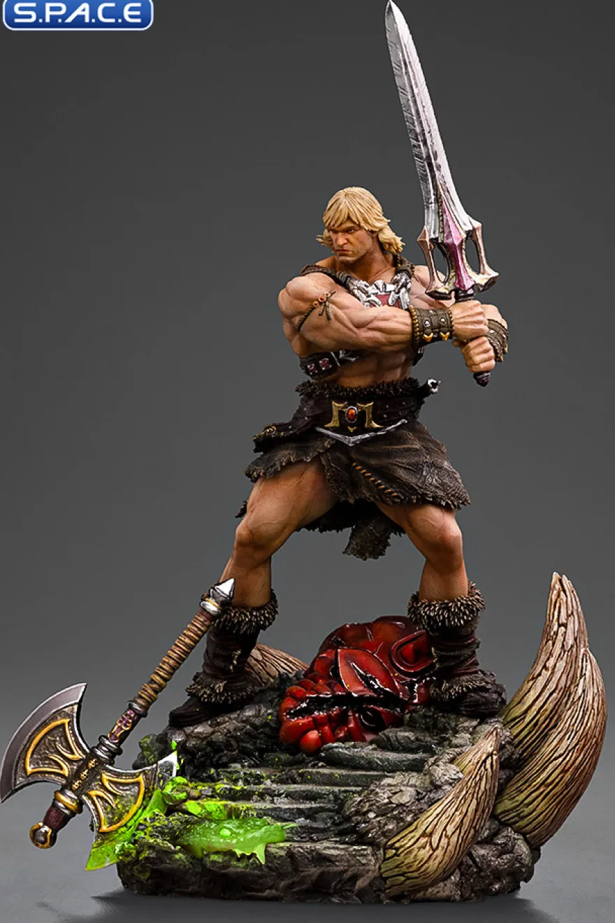 1/10 Scale He-Man Unleashed Deluxe Art Scale Statue