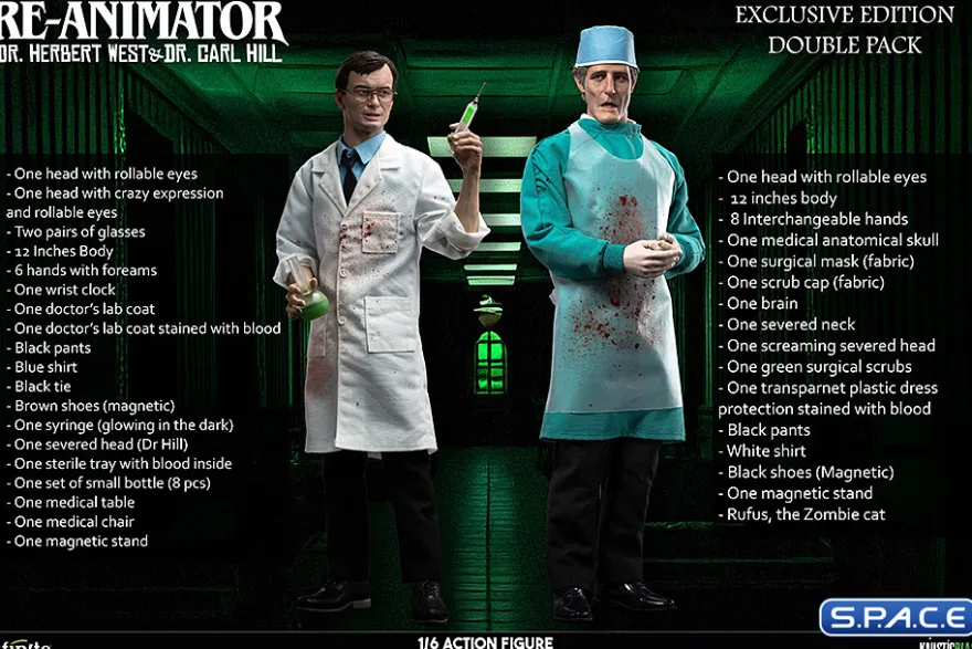 1/6 Scale Herbert West & Dr. Carl Hill Exclusive Double Pack