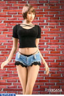1/6 Scale Hot Pants with black Top