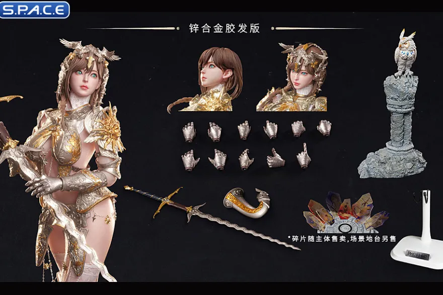 1/6 Scale Hwit ole-Phoeleo - sculpted Hair Version