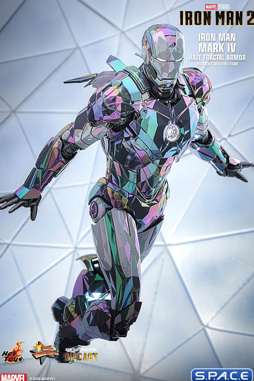 1/6 Scale Iron Man Mark IV Haze Fractal Armor Movie Masterpiece MMS855D79