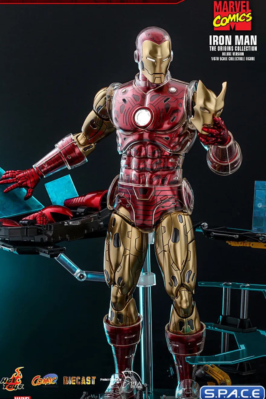 1/6 Scale Iron Man »The Origins Collection« Deluxe Version Comic Masterpiece CMS08D38 Diecast Series