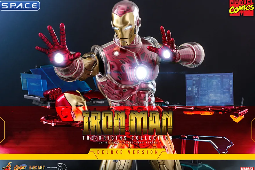 1/6 Scale Iron Man »The Origins Collection« Deluxe Version Comic Masterpiece CMS08D38 Diecast Series