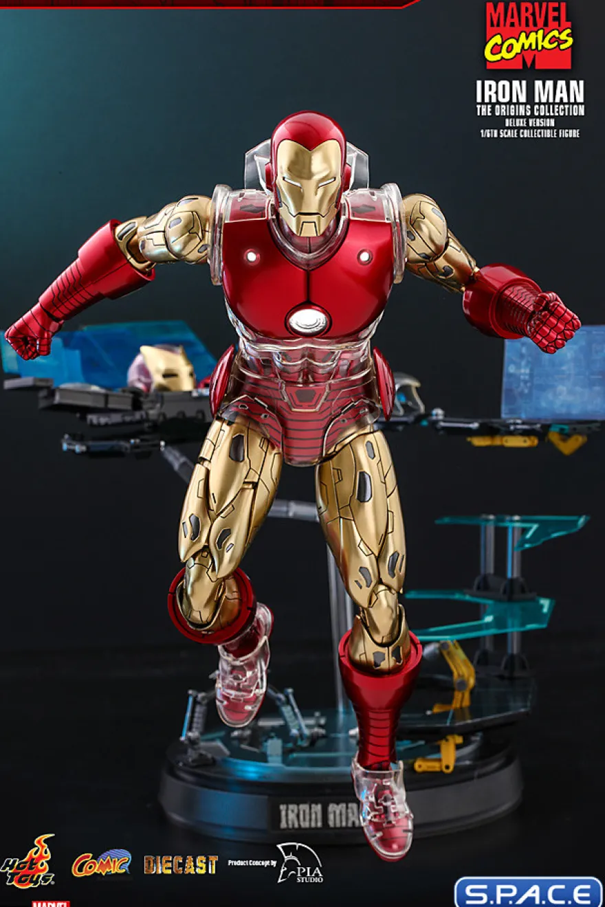 1/6 Scale Iron Man »The Origins Collection« Deluxe Version Comic Masterpiece CMS08D38 Diecast Series