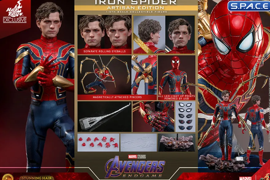 1/6 Scale Iron Spider Movie Masterpiece MMS762AE - Artisan Edition