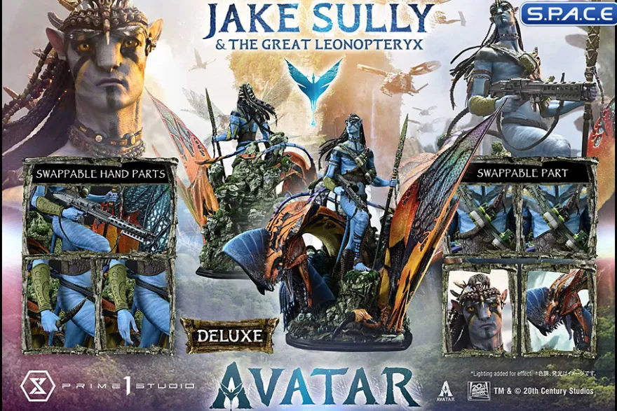 1/4 Scale Jake Sully & The Great Leonopteryx Deluxe Real Elite Masterline Statue