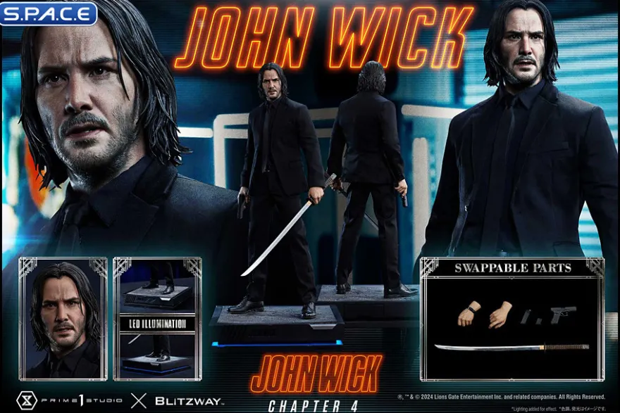 1/4 Scale John Wick Premium Masterline Statue