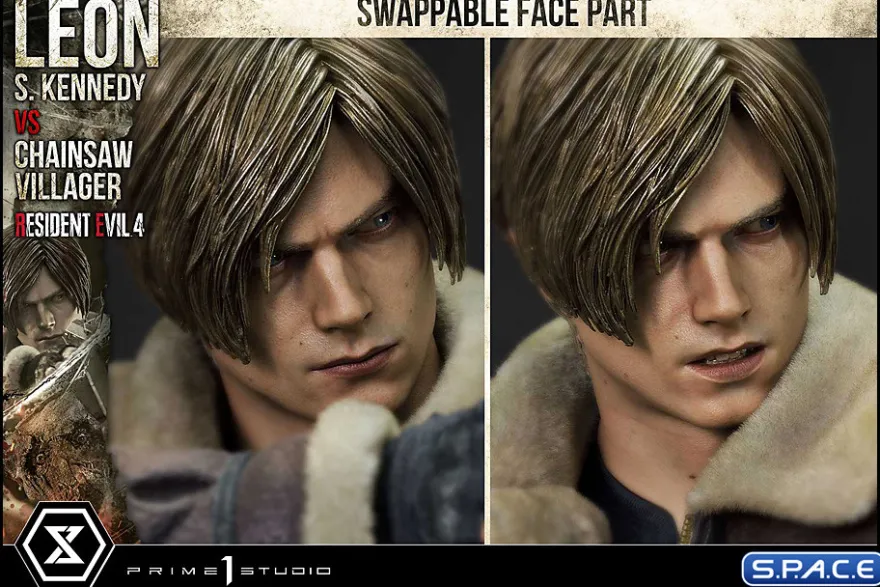 1/4 Scale Leon S. Kennedy vs. Chainsaw Villager Ultimate Premium Masterline Statue