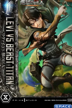 1/4 Scale Levi vs. Beast Titan Ultimate Premium Masterline Statue