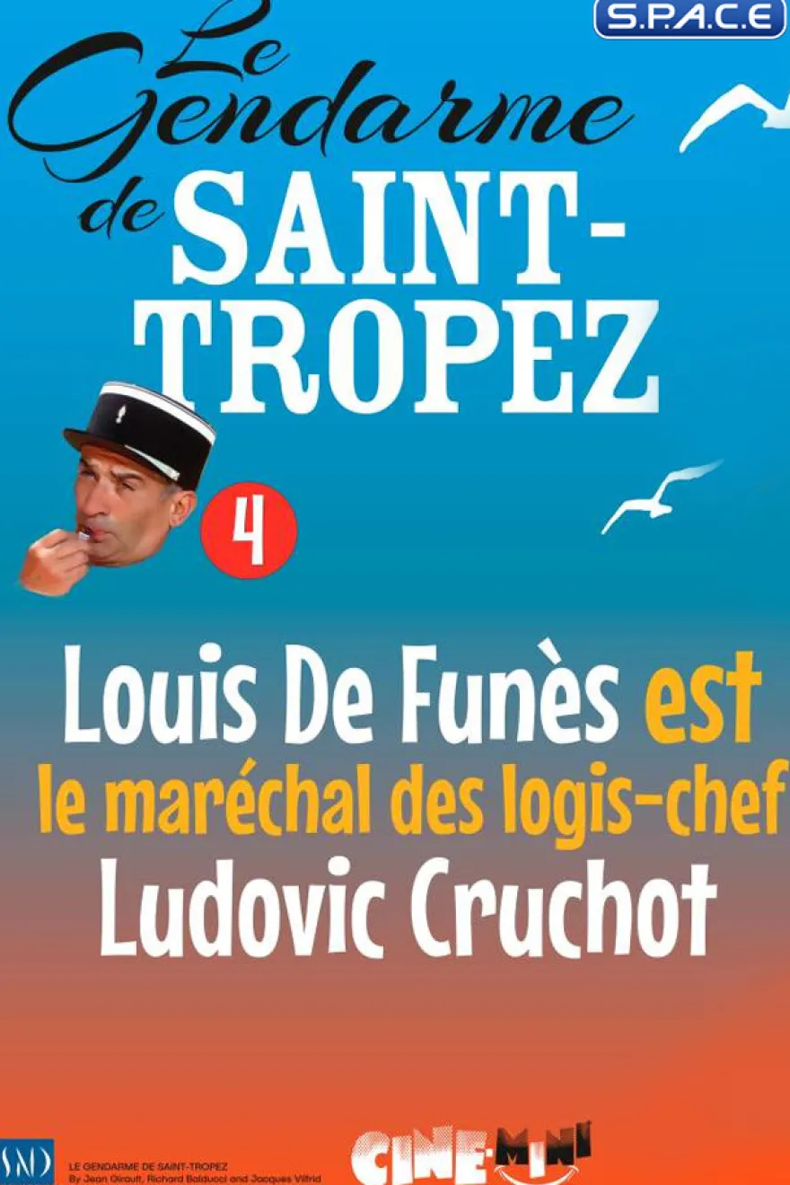 1/12 Scale Louis De Funes as Ludovic Cruchot PVC Statue