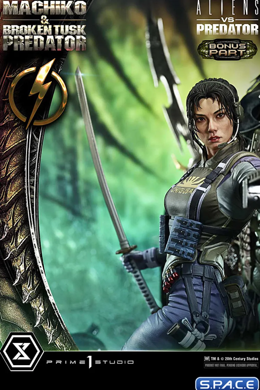1/4 Scale Machiko & Broken Tusk Predator Ultimate Premium Masterline Statue