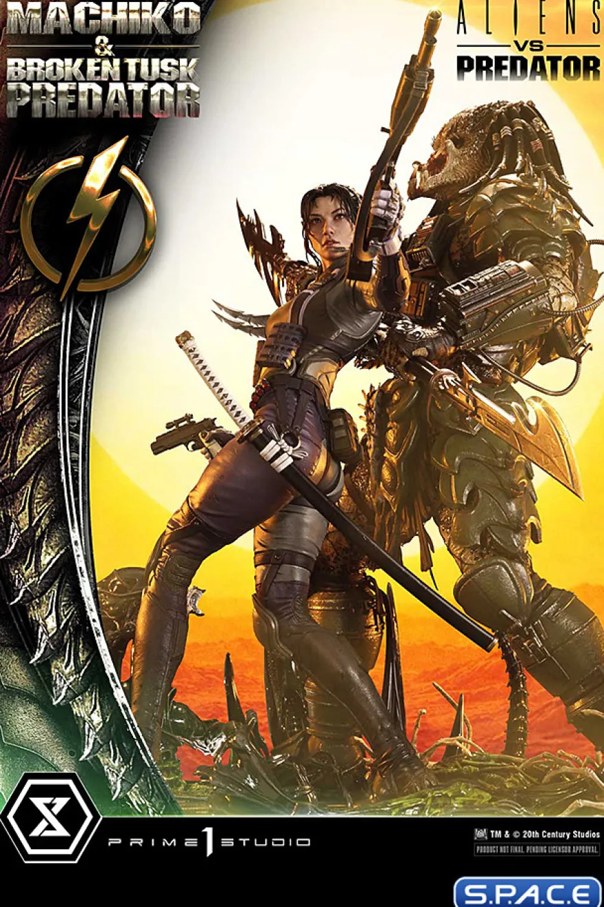 1/4 Scale Machiko & Broken Tusk Predator Ultimate Premium Masterline Statue