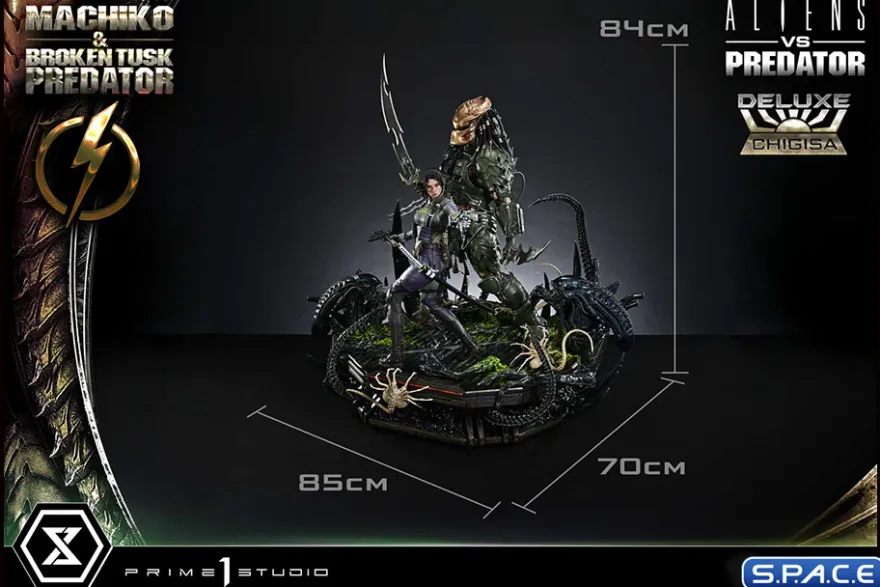 1/4 Scale Machiko & Broken Tusk Predator Ultimate Premium Masterline Statue