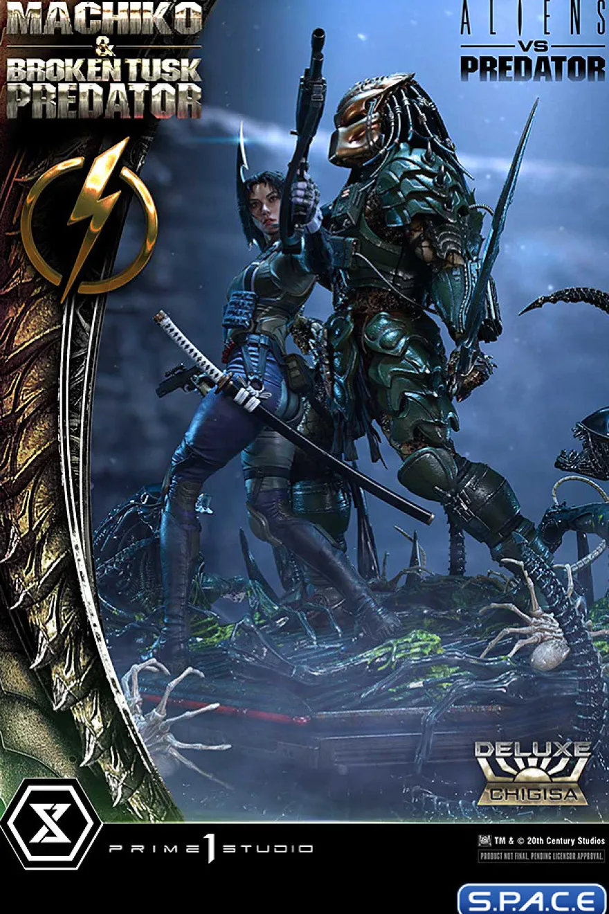 1/4 Scale Machiko & Broken Tusk Predator Ultimate Premium Masterline Statue