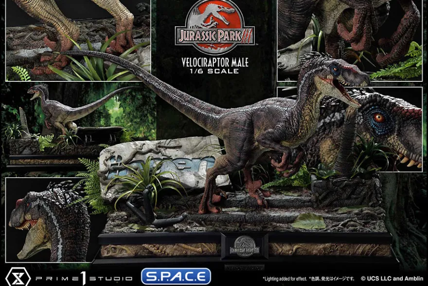 1/6 Scale Male Velociraptor Legacy Museum Collection Statue