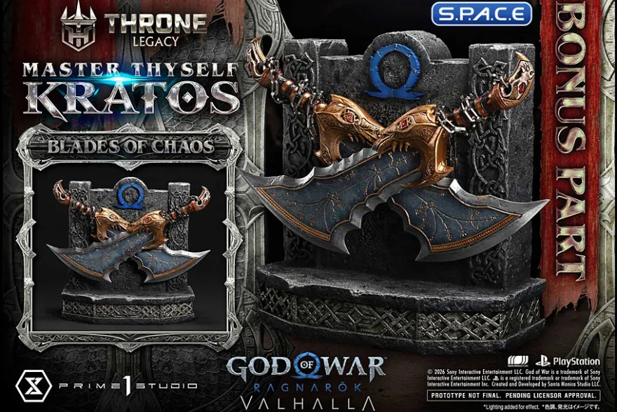 1/3 Scale Master Thyself Kratos Throne Legacy Statue