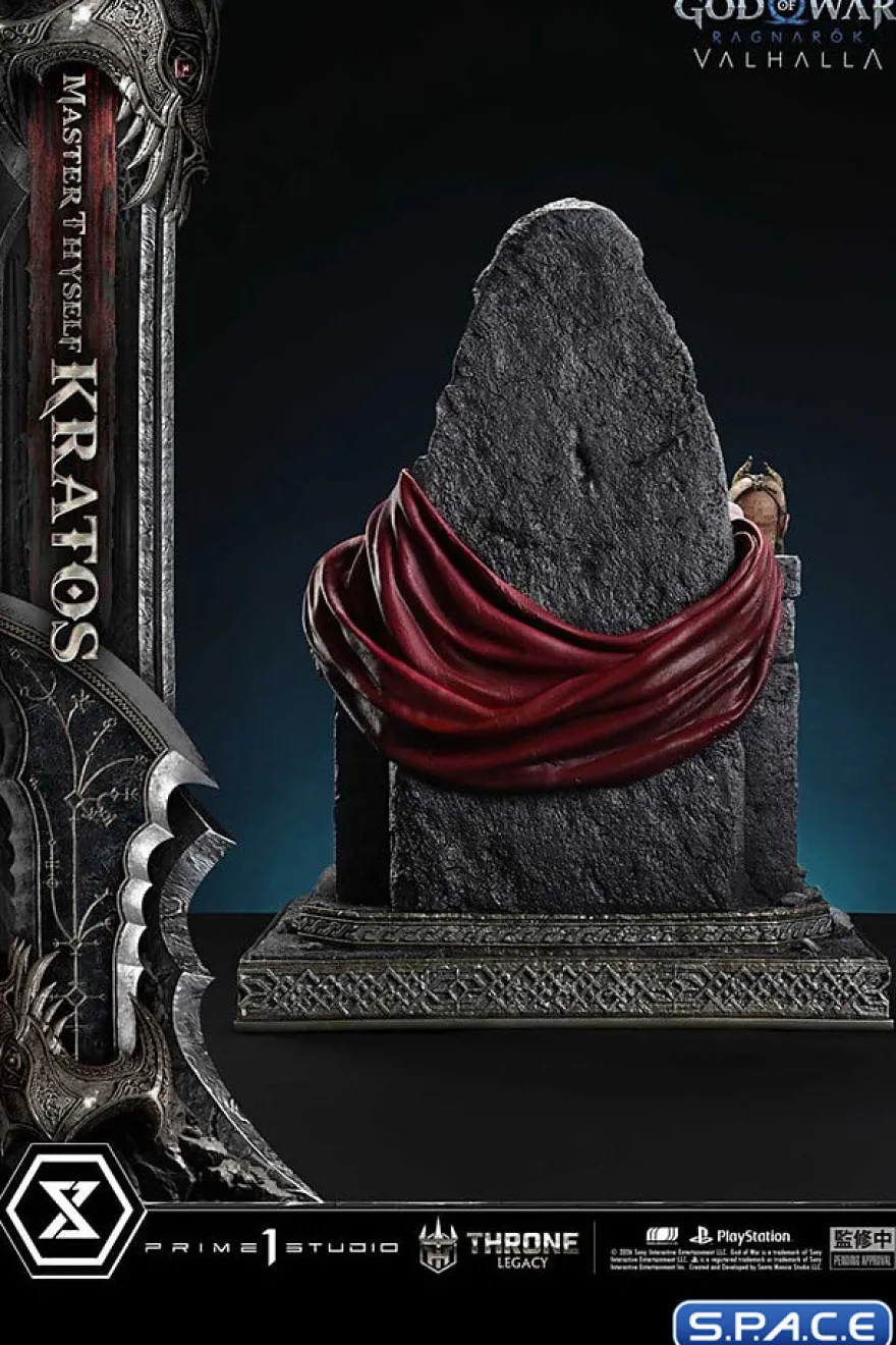 1/3 Scale Master Thyself Kratos Throne Legacy Statue