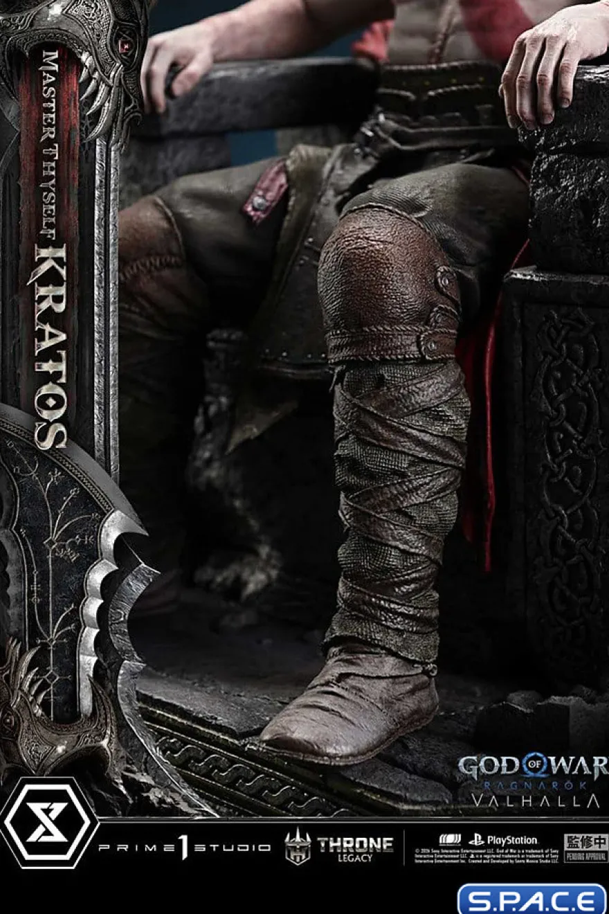 1/3 Scale Master Thyself Kratos Throne Legacy Statue
