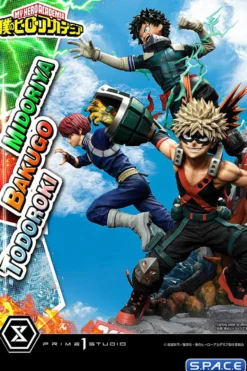 1/4 Scale Midoriya, Bakugo & Todoroki Ultimate Premium Masterline Statue