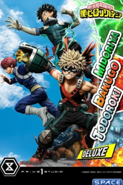 1/4 Scale Midoriya, Bakugo & Todoroki Deluxe Ultimate Premium Masterline Statue - Bonus Version