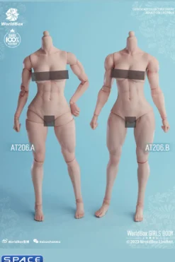 1/6 Scale muscular female Body AT206B