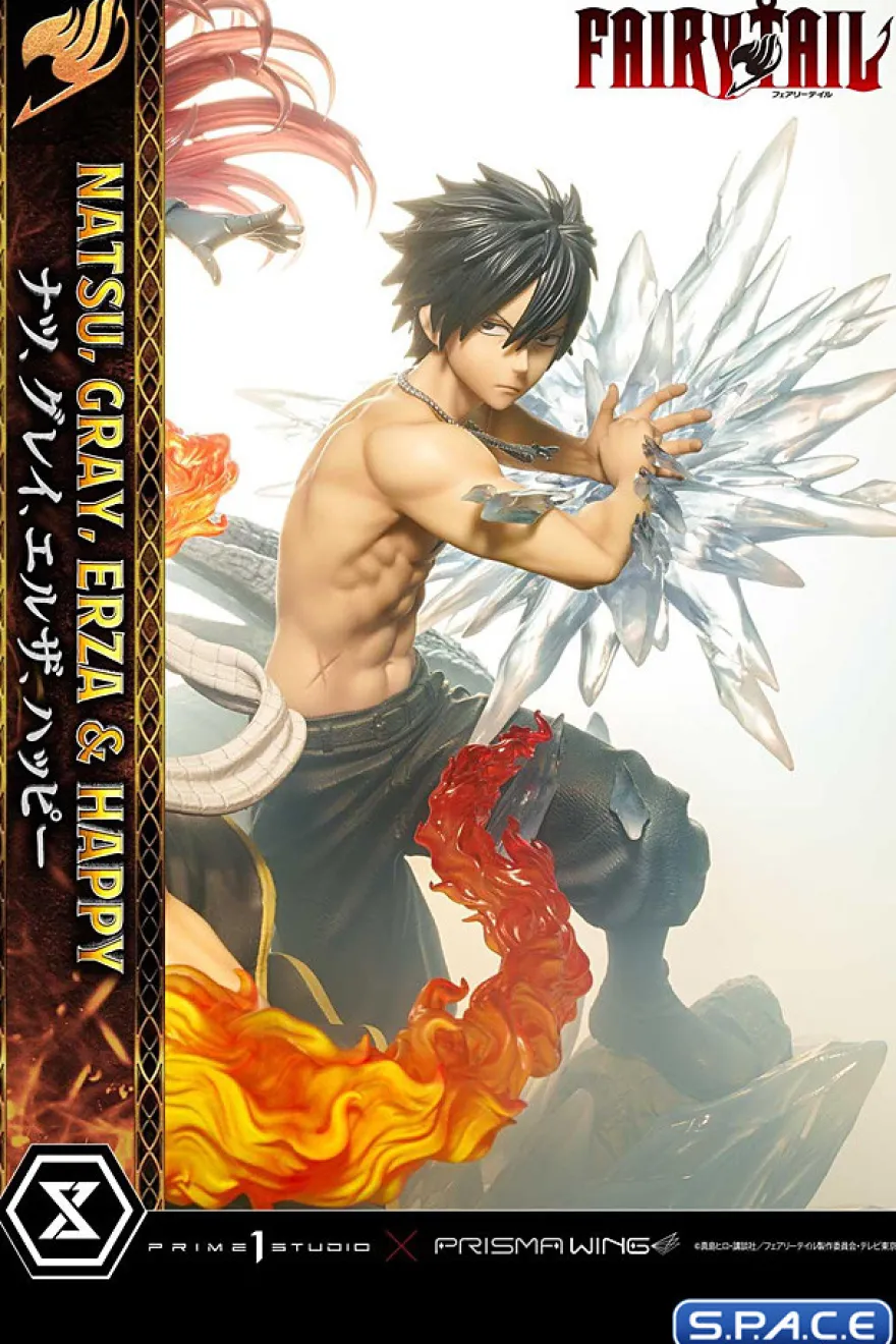 1/7 Scale Natsu, Gray, Erza & Happy Concept Masterline Statue
