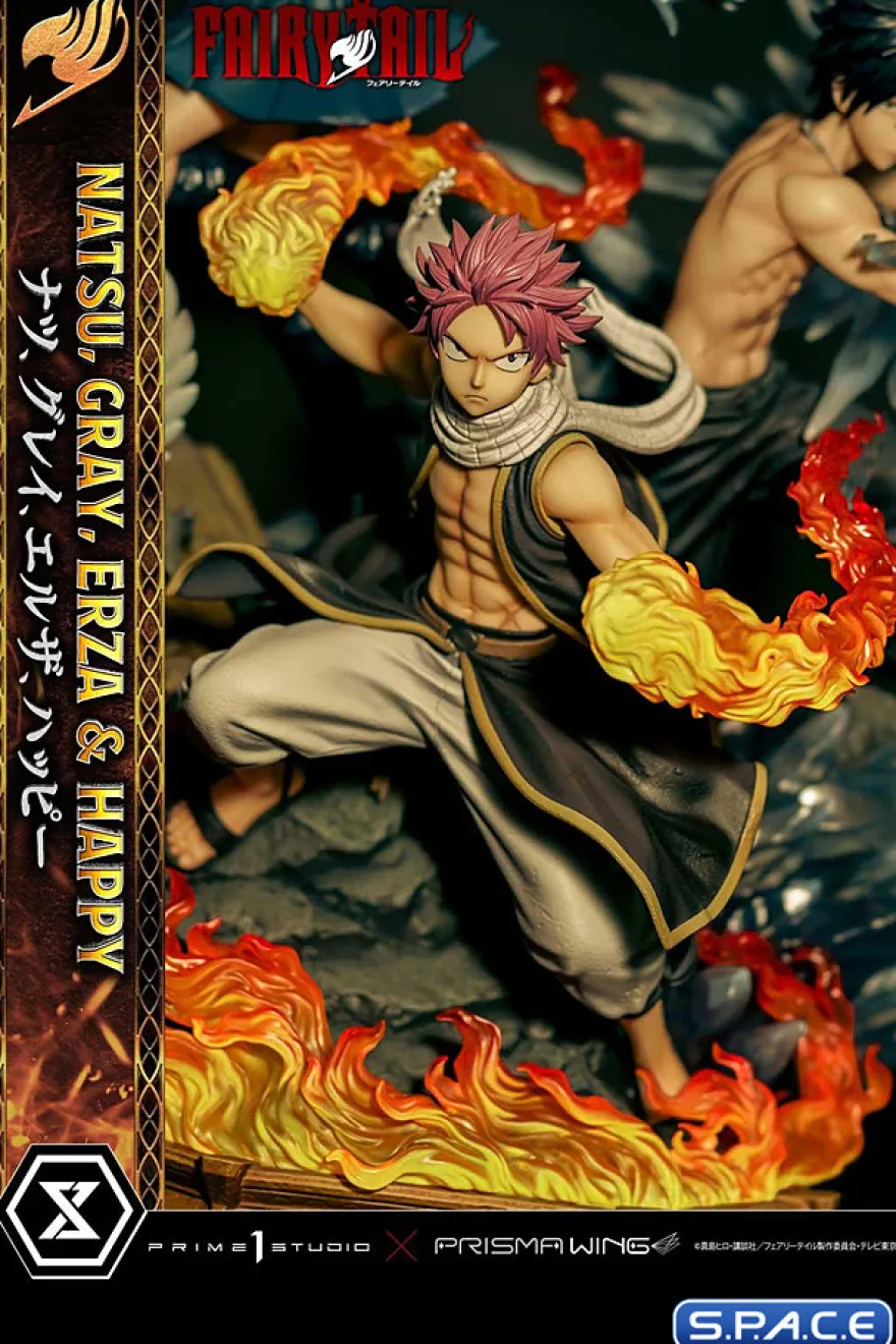 1/7 Scale Natsu, Gray, Erza & Happy Concept Masterline Statue