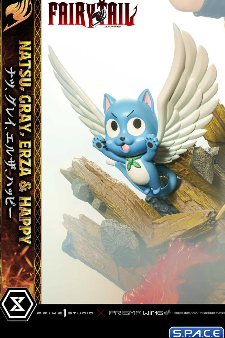 1/7 Scale Natsu, Gray, Erza & Happy Concept Masterline Statue
