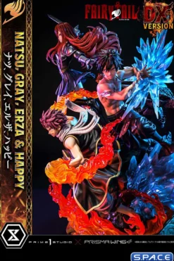1/7 Scale Natsu, Gray, Erza & Happy Deluxe Concept Masterline Statue