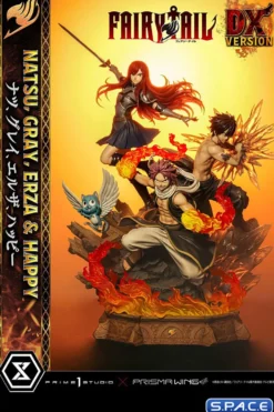 1/7 Scale Natsu, Gray, Erza & Happy Deluxe Concept Masterline Statue