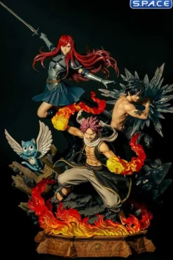 1/7 Scale Natsu, Gray, Erza & Happy Deluxe Concept Masterline Statue