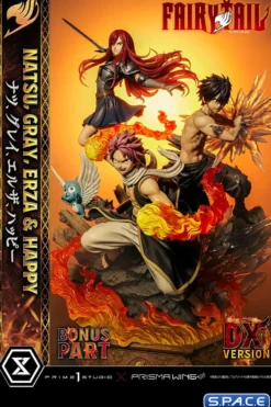 1/7 Scale Natsu, Gray, Erza & Happy Deluxe Concept Masterline Statue