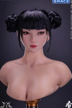 1/6 Scale Natsuki glancing sideways Head Sculpt