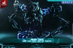 1/6 Scale Neon Tech Iron Man with Suit-Up Gantry Movie Masterpiece MMS672D50 (Iron Man 2)