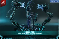 1/6 Scale Neon Tech Iron Man with Suit-Up Gantry Movie Masterpiece MMS672D50 (Iron Man 2)