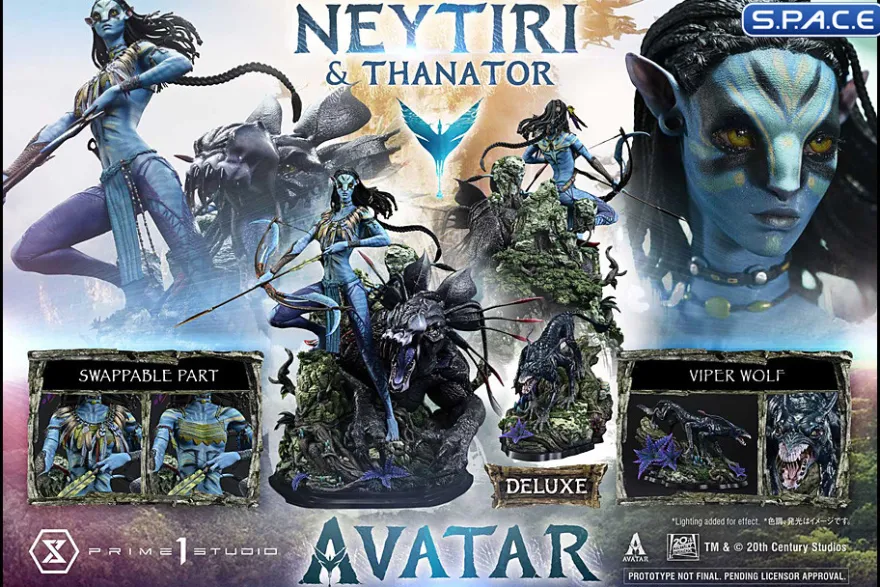 1/4 Scale Neytiri & Thanator Deluxe Real Elite Masterline Statue