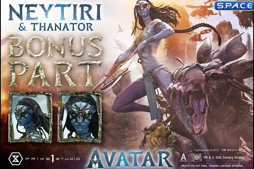 1/4 Scale Neytiri & Thanator Deluxe Real Elite Masterline Statue