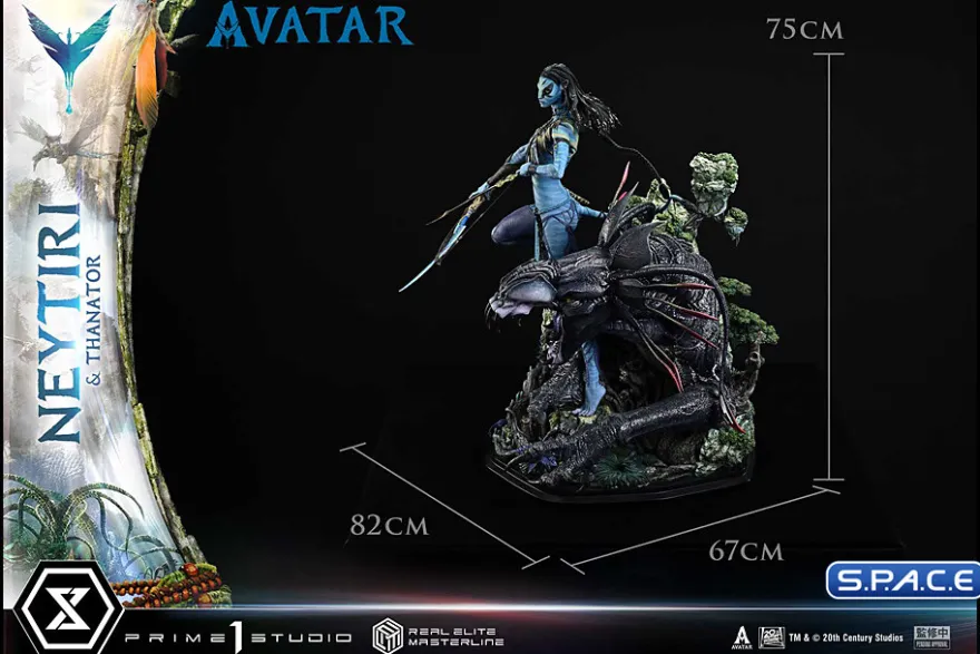 1/4 Scale Neytiri & Thanator Real Elite Masterline Statue