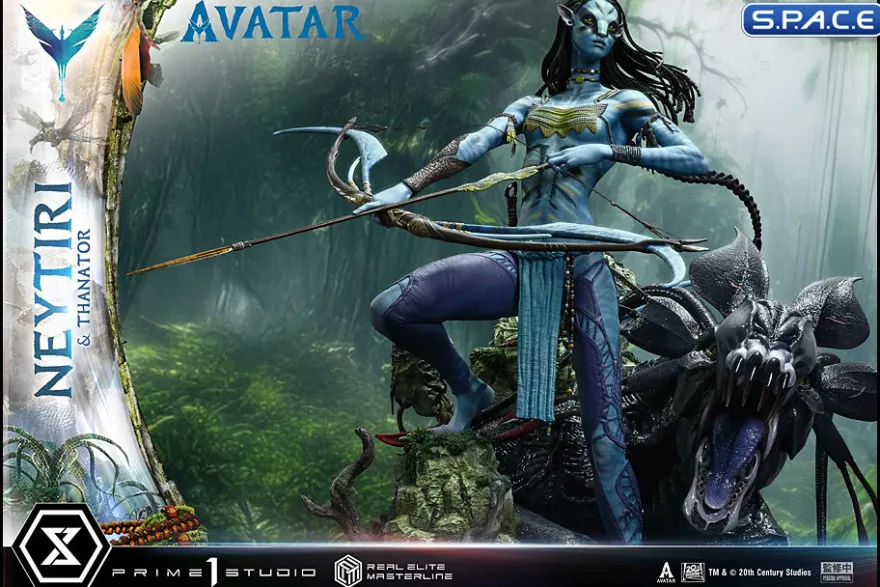 1/4 Scale Neytiri & Thanator Real Elite Masterline Statue