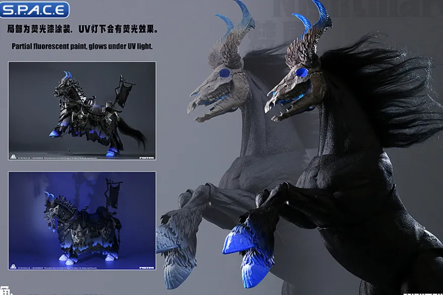 1/12 Scale Nightmare Horse with Armor Set