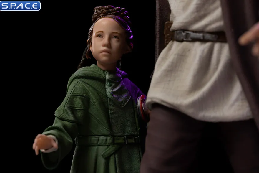 1/10 Scale Obi-Wan and Young Leia Deluxe Art Scale Statue