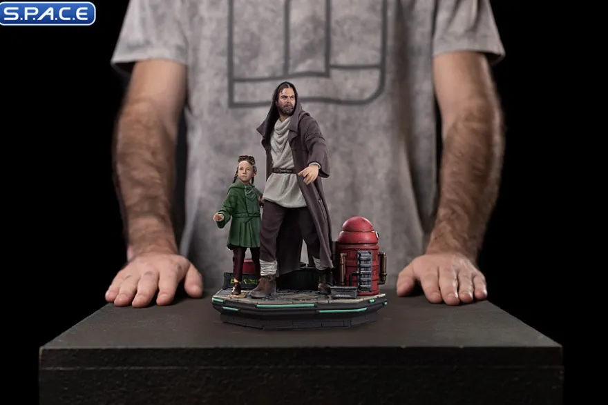 1/10 Scale Obi-Wan and Young Leia Deluxe Art Scale Statue