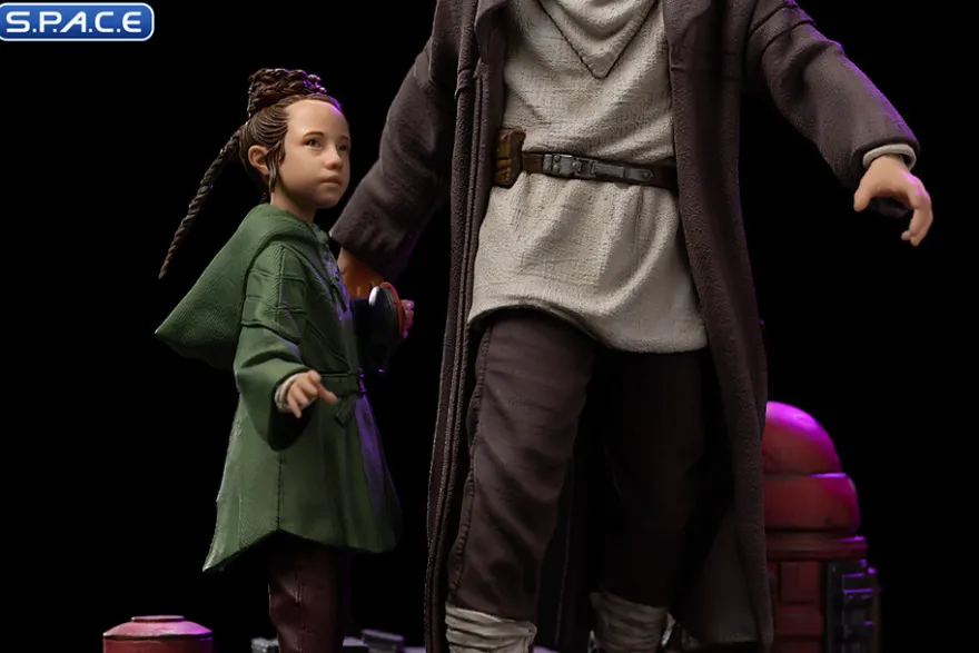 1/10 Scale Obi-Wan and Young Leia Deluxe Art Scale Statue