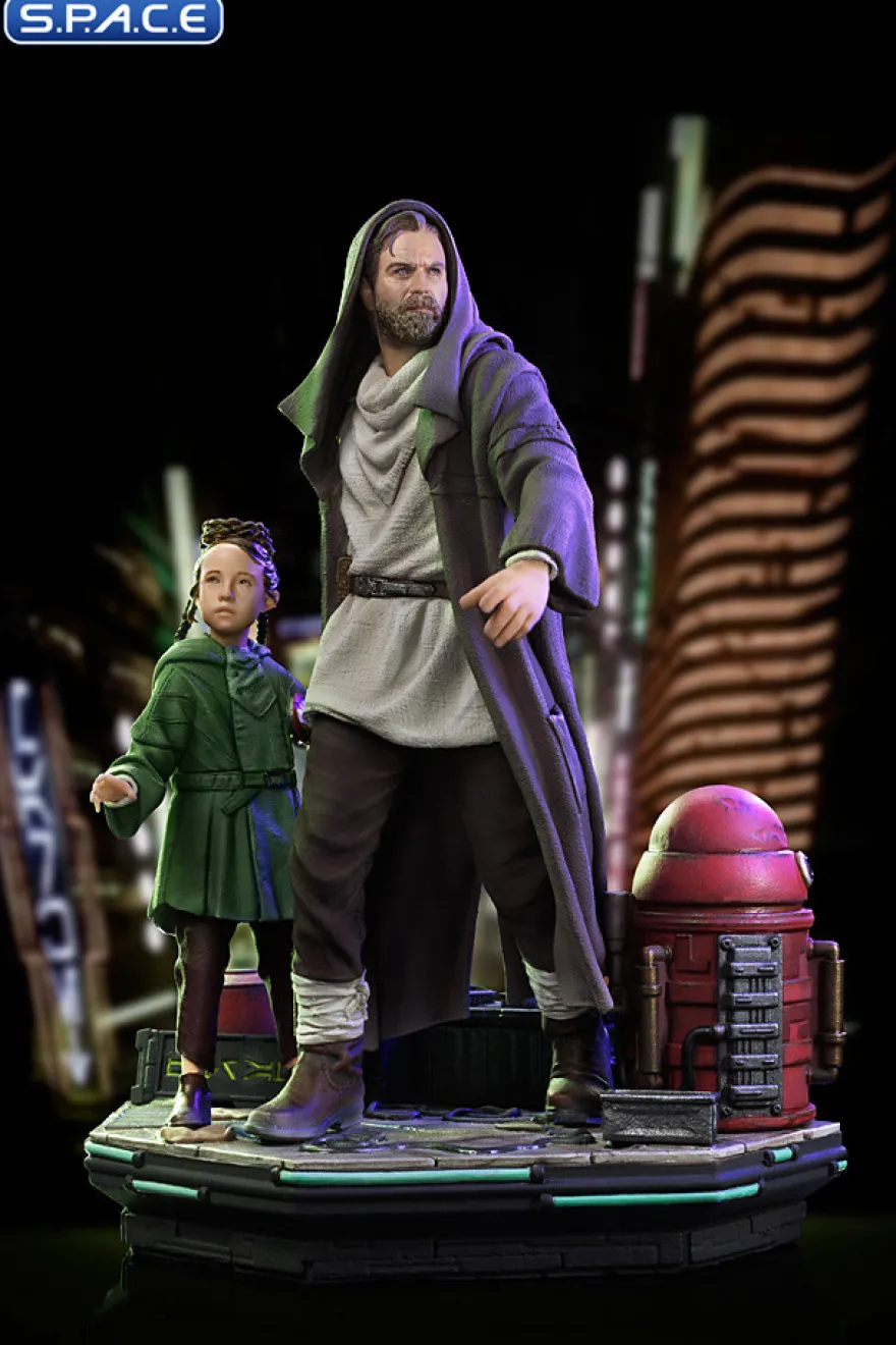 1/10 Scale Obi-Wan and Young Leia Deluxe Art Scale Statue