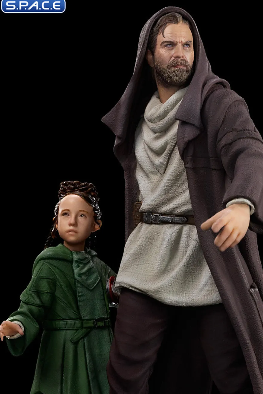 1/10 Scale Obi-Wan and Young Leia Deluxe Art Scale Statue