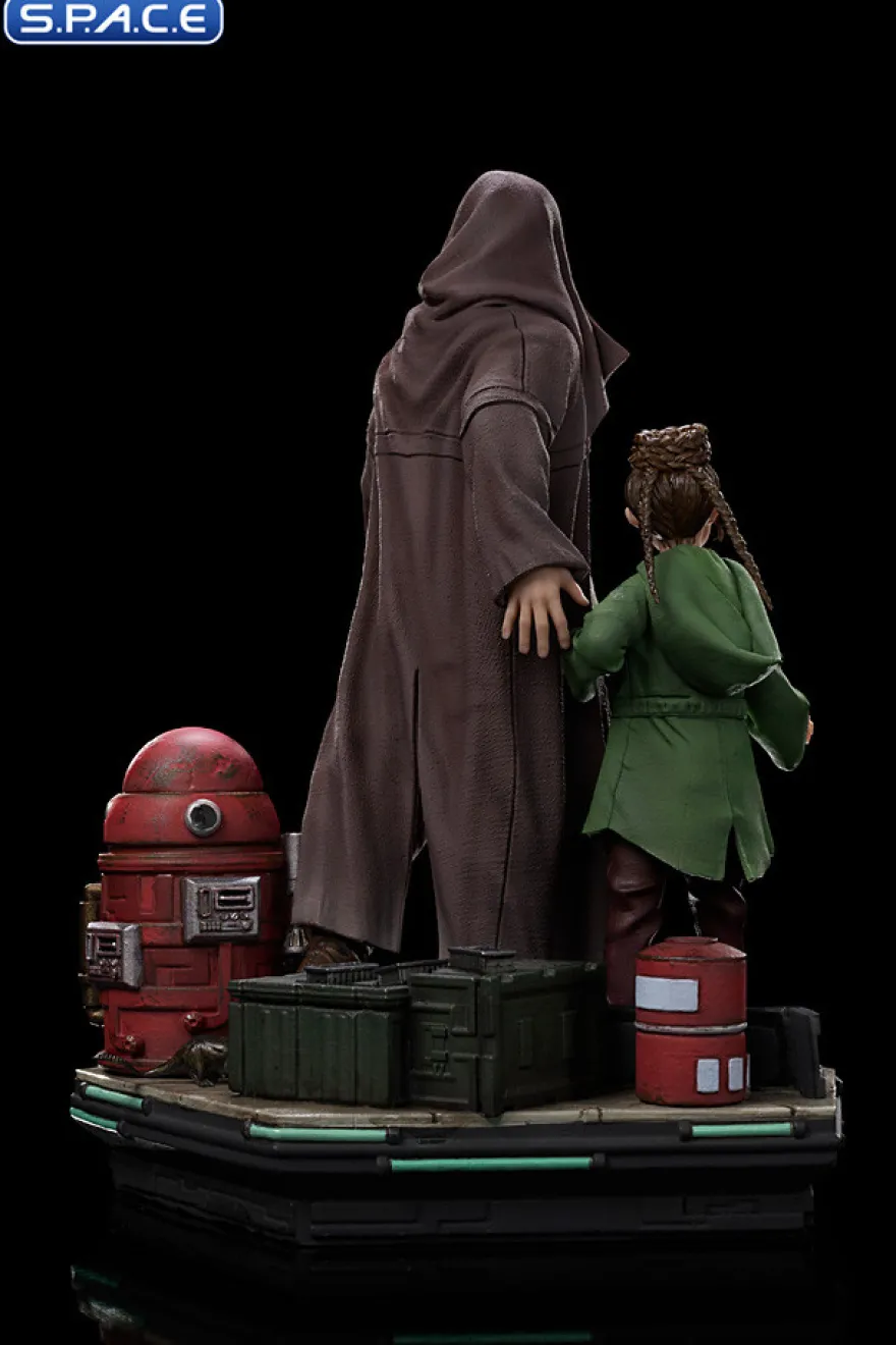 1/10 Scale Obi-Wan and Young Leia Deluxe Art Scale Statue
