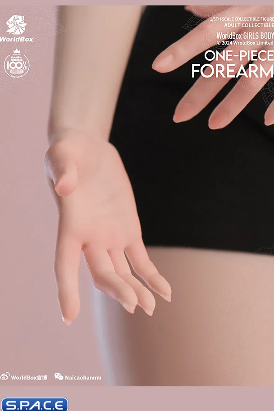 1/6 Scale one-piece female Forearm AT208A