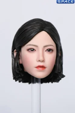 1/6 Scale Pomelo Head Sculpt with Leopard Cheongsam Dress Character Set