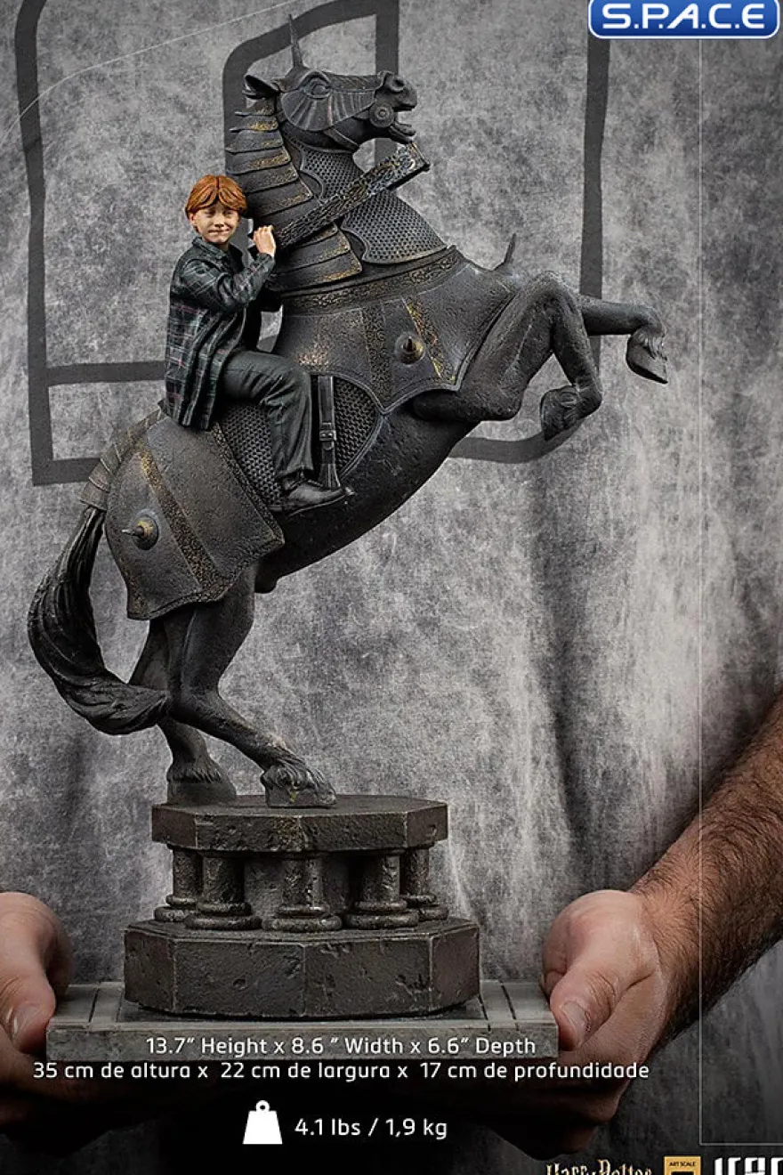 1/10 Scale Ron Weasley at the Wizard Chess Deluxe Art Scale Statue
