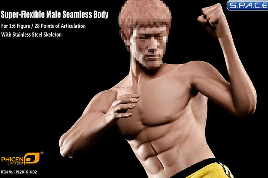 1/6 Scale Seamless Asian Male Body